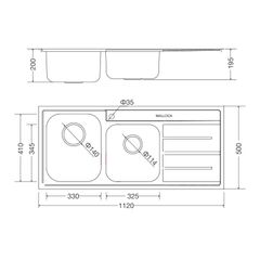 Chậu rửa Malloca MS 1027R New