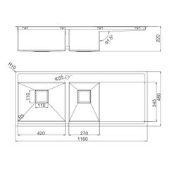Chậu rửa Malloca MS 6306T