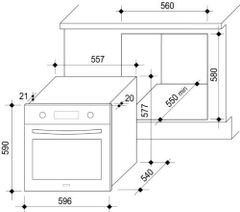 Lò nướng Rosieres RF43IN