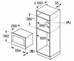 Lò Vi Sóng Kèm Nướng Bosch  BEL7321B1