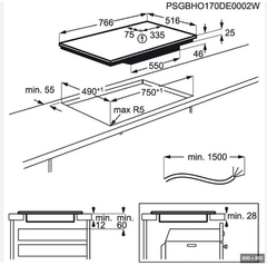 Bếp từ 4 vùng nấu AEG IKB84431XB