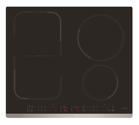 Bếp từ đa điểm Brandt BPI6449X Black 4 vùng nấu