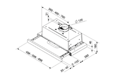 Hút mùi âm tủ Brandt AT1349X