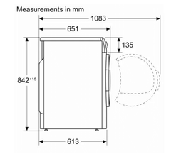 Máy Sấy Bosch WTH83028SG seri 4