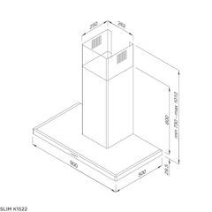 Hút mùi Malloca Slim K1522