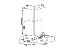 Hút mùi kính cong Kocher K 228S