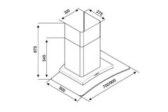 Hút mùi kính cong Kocher K-228T