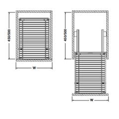 Giá xoong nồi tủ dưới Hafele 549.03.144