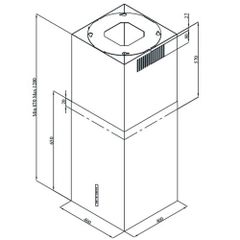 máy hút mùi đảo AMICA OWS451P