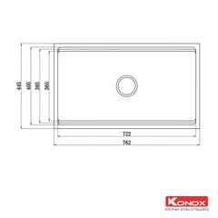 Chậu rửa bát Konox KN7644SU