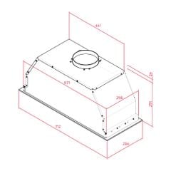 Máy hút mùi âm tủ Teka GFL 77650