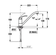 Vòi rửa chén Teka Sink faucet MTP 913