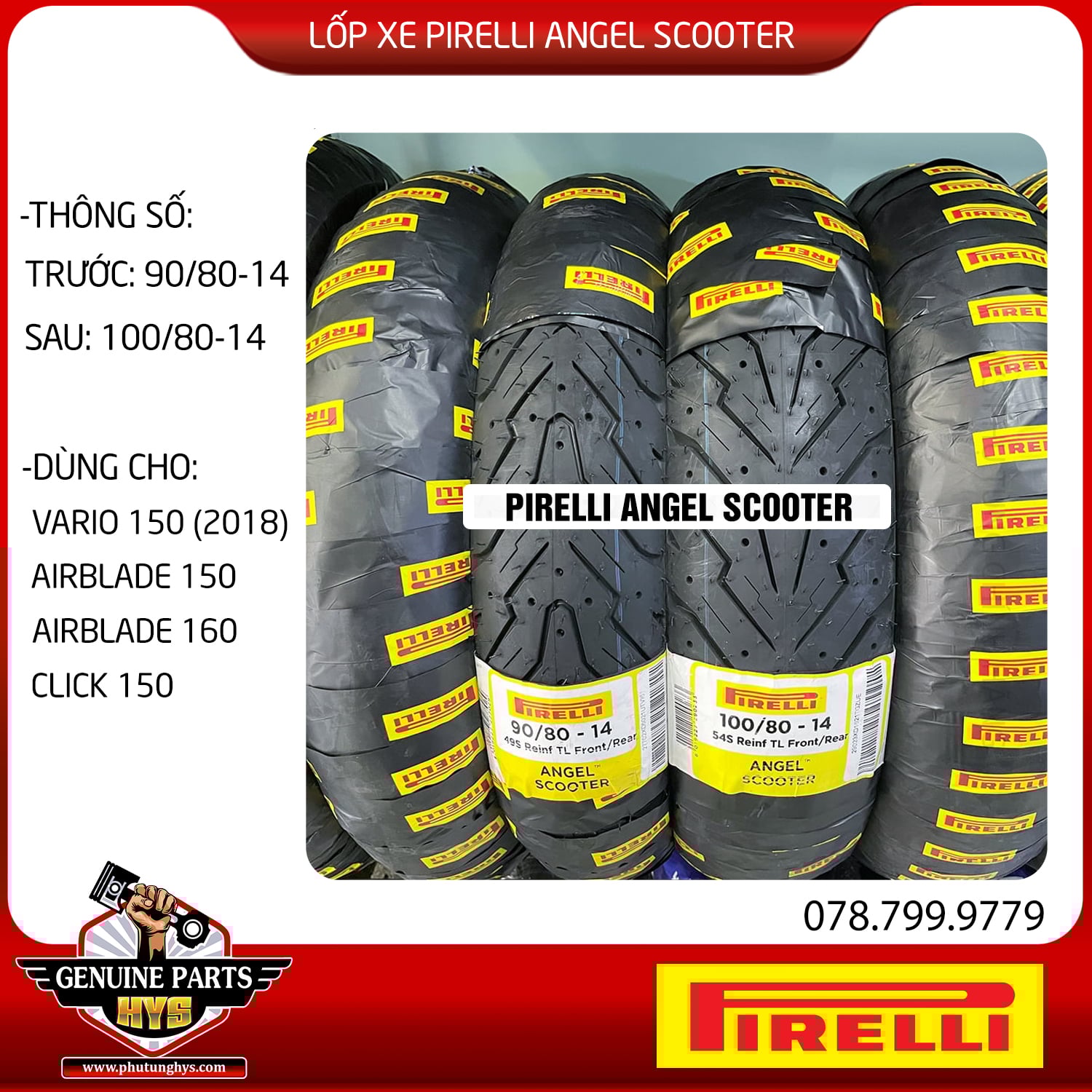 LỐP XE JANUS PIRELLI ANGEL SCOOTER