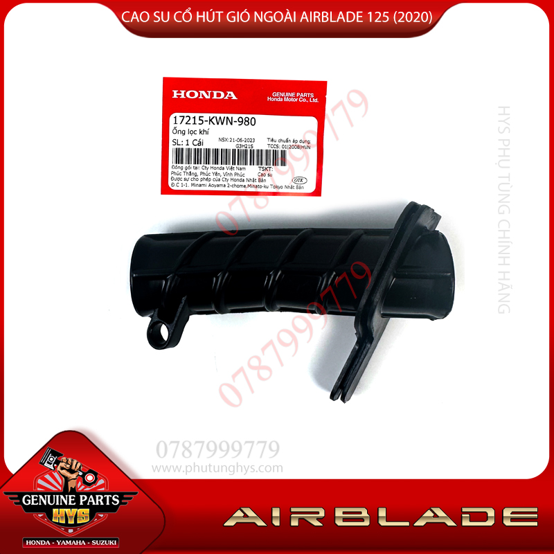 CAO SU CỔ HÚT GIÓ NGOÀI AIRBLADE 2020 125 (MŨI HEO)