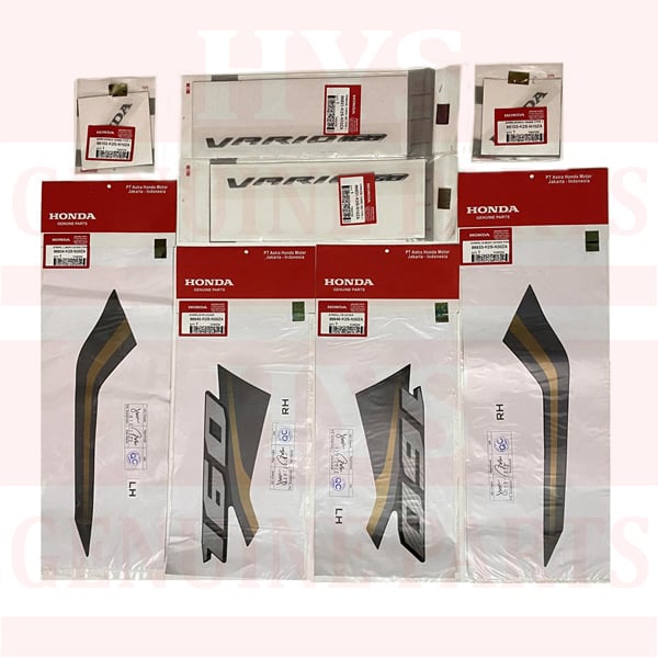 BỘ TEM VARIO 160 ABS ĐEN ĐỒNG 8 MIẾNG ( XE ĐEN ĐỒNG )