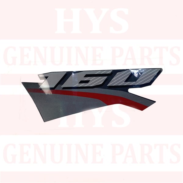 TEM GIẤY YẾM TRÁI TRÊN VARIO 160 CLICK 160 K2S CBS ĐỎ BẠC ( XE ĐEN BẠC )