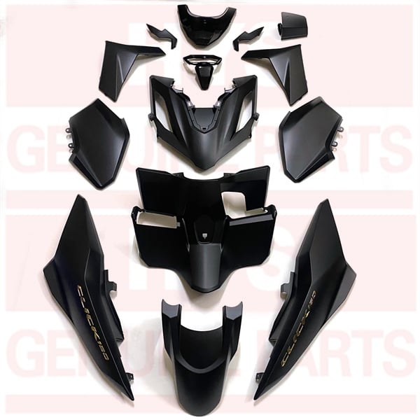 DÀN ÁO CLICK 160 K2S ABS ĐEN NHÁM ( 14 MÓN )