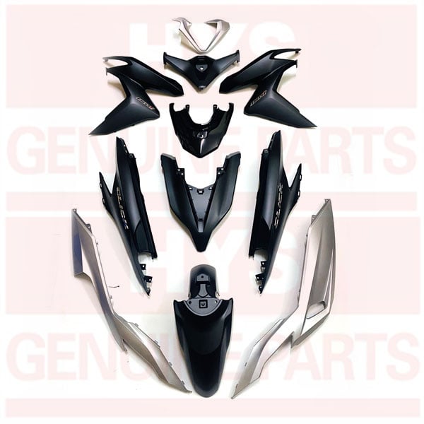 DÀN ÁO CLICK 2018 ĐEN BẠC 11 MÓN