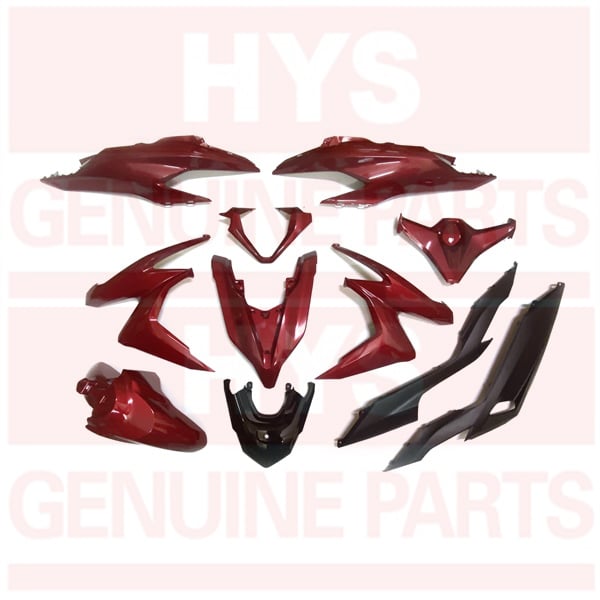 DÀN ÁO CLICK 2018 ĐỎ CANDY 11 MÓN