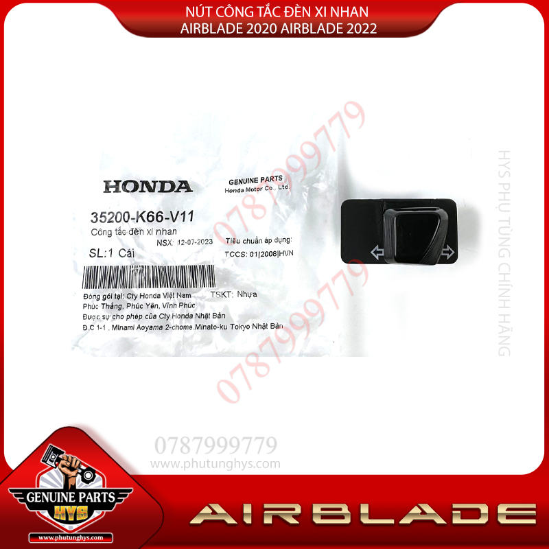 NÚT CÔNG TẮC ĐÈN XI NHAN AIRBLADE 2020 AIRBLADE 2022