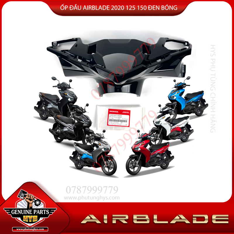 ỐP ĐẦU AIRBLADE 2020 125 150 ĐEN BÓNG
