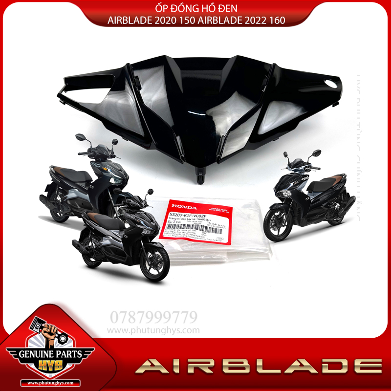 ỐP ĐỒNG HỒ AIRBLADE 2020 150 AIRBLADE 2022 160 ĐEN BÓNG