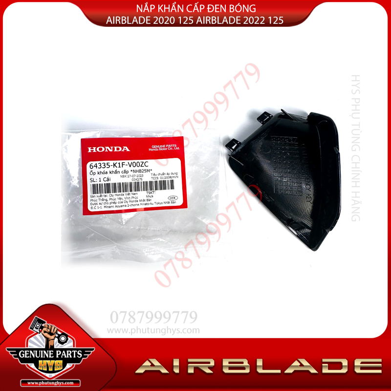 NẮP KHẨN CẤP AIRBLADE 2020 125 AIRBLADE 2022 125 ĐEN BÓNG