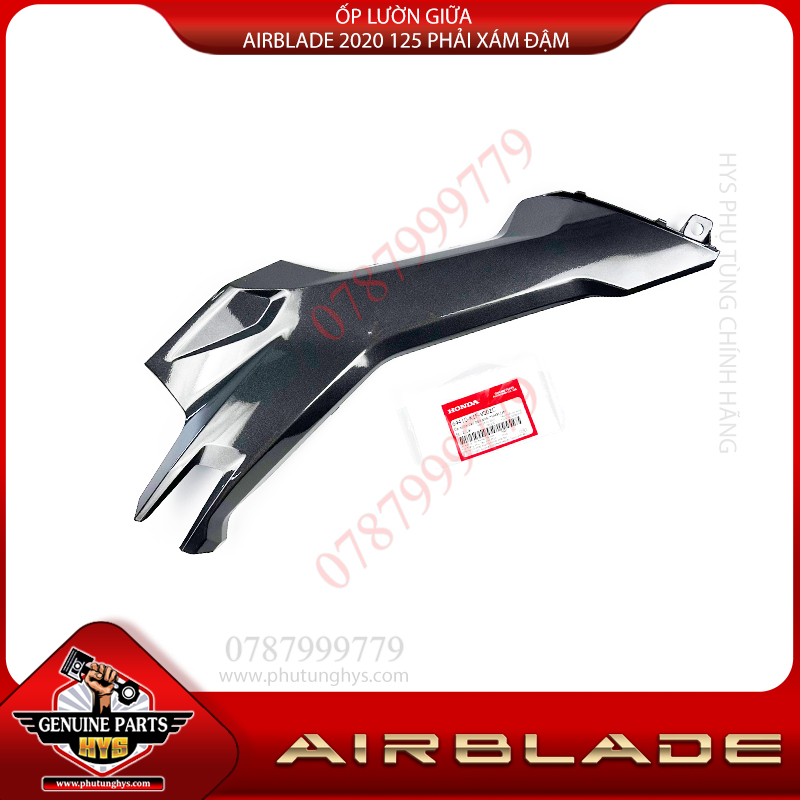 ỐP LƯỜN GIỮA AIRBLADE 2020 125 PHẢI XÁM ĐẬM