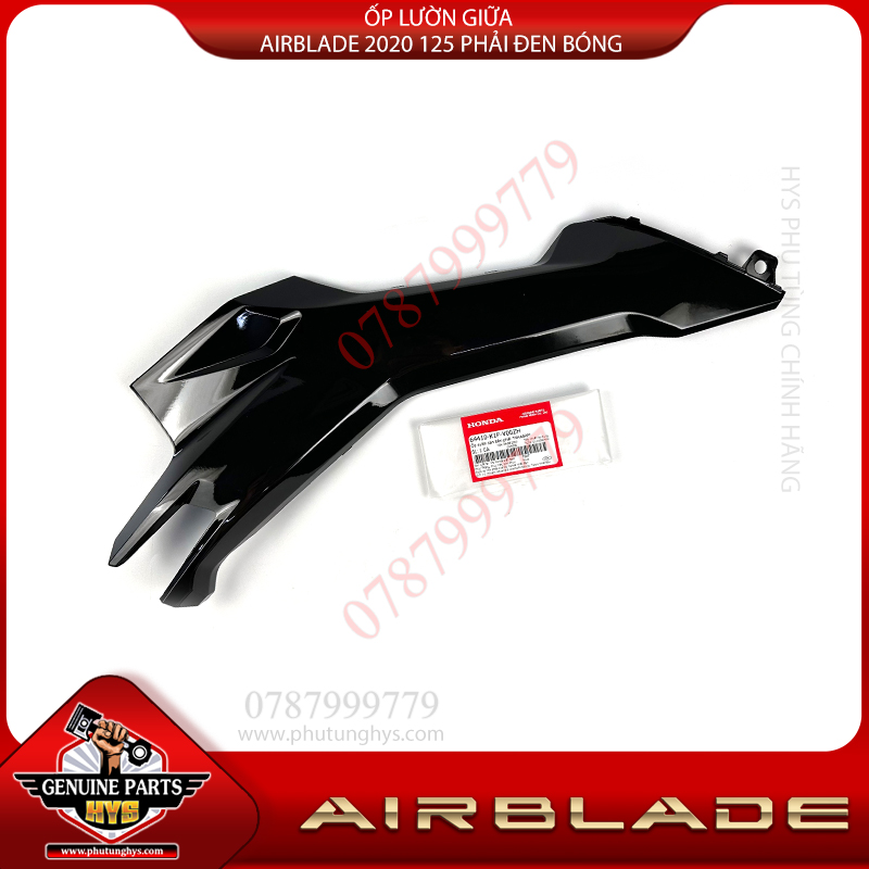 ỐP LƯỜN GIỮA AIRBLADE 2020 125 PHẢI ĐEN BÓNG