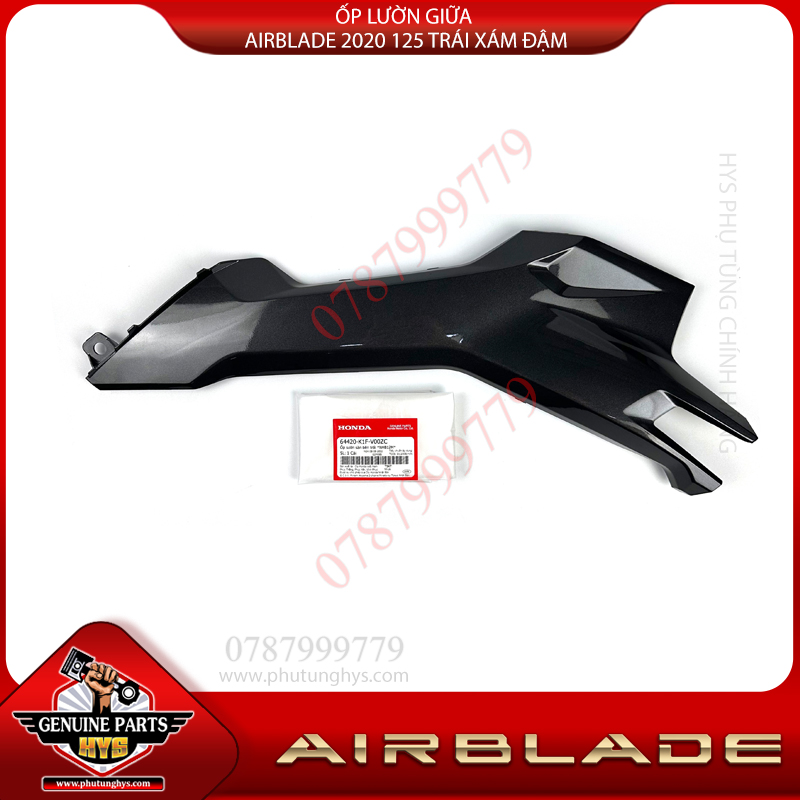 ỐP LƯỜN GIỮA AIRBLADE 2020 125 TRÁI XÁM ĐẬM