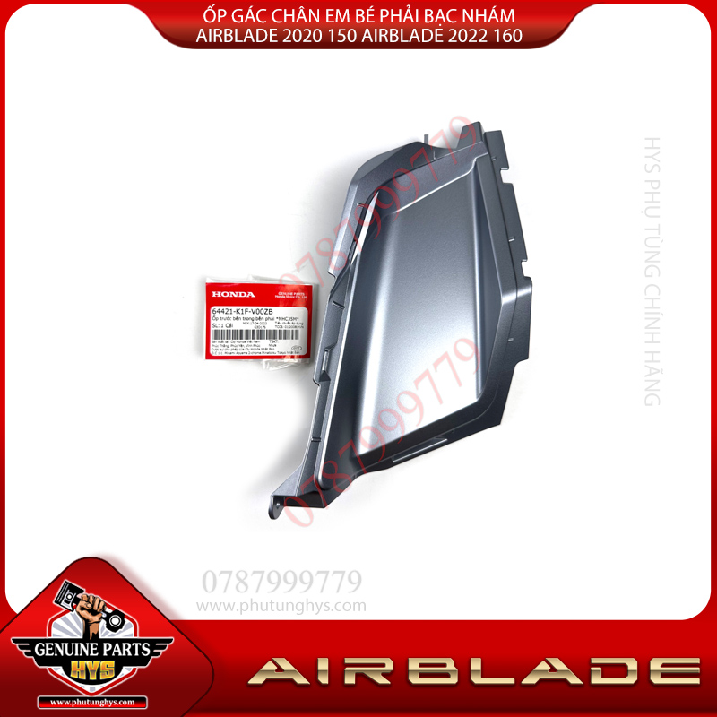 ỐP GÁC CHÂN EM BÉ AIRBLADE 2020 150 AIRBLADE 2022 160 PHẢI BẠC NHÁM