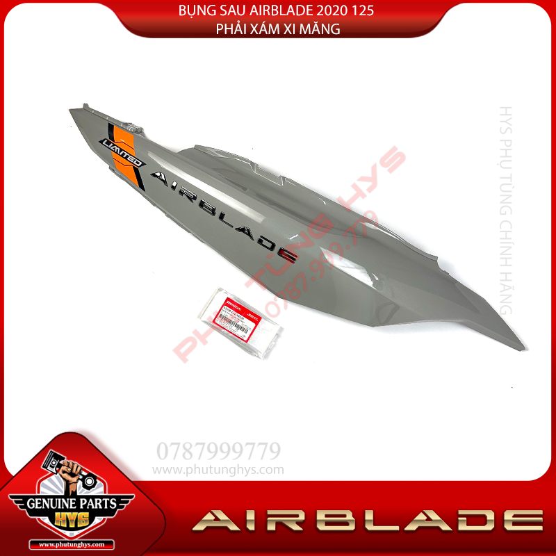 BỤNG SAU AIRBLADE 2020 125 PHẢI XÁM XI MĂNG