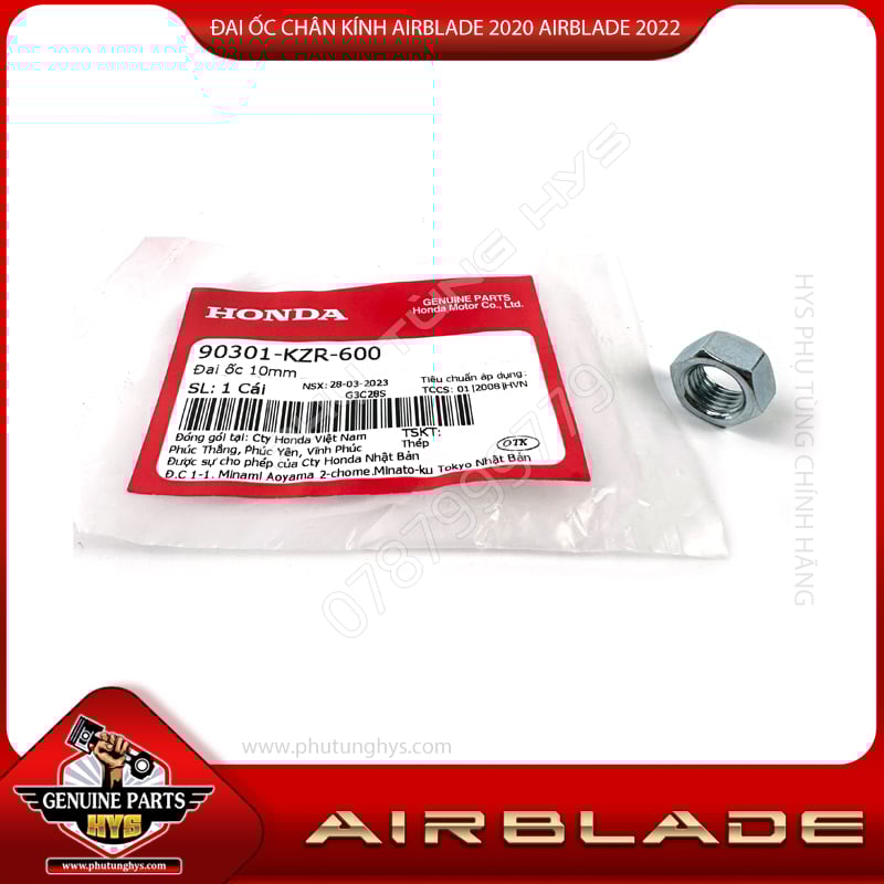 ĐAI ỐC CHÂN KÍNH AIRBLADE 2020 AIRBLADE 2022