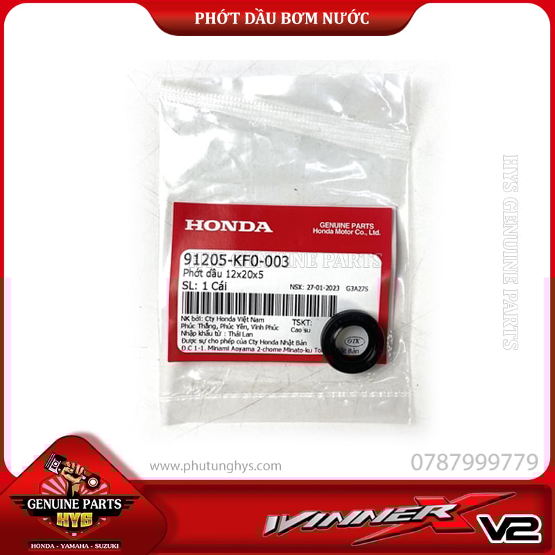 PHỚT DẦU BƠM NƯỚC SONIC WINNER X V1 V2 V3