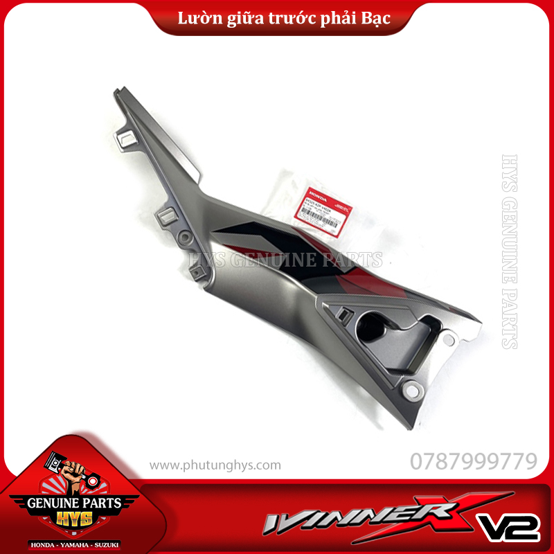 LƯỜN GIỮA PHÍA TRƯỚC WINNER X V2 PHẢI BẠC (BẢN ĐỎ ĐEN BẠC 2020 ABS)