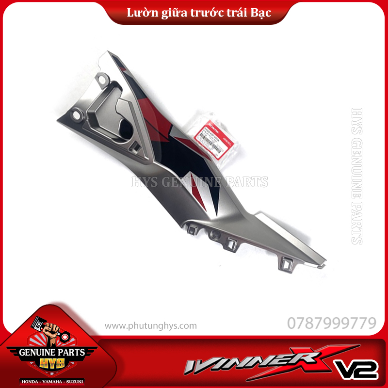 LƯỜN GIỮA PHÍA TRƯỚC WINNER X V2 TRÁI BẠC (BẢN ĐỎ ĐEN BẠC 2020 ABS)