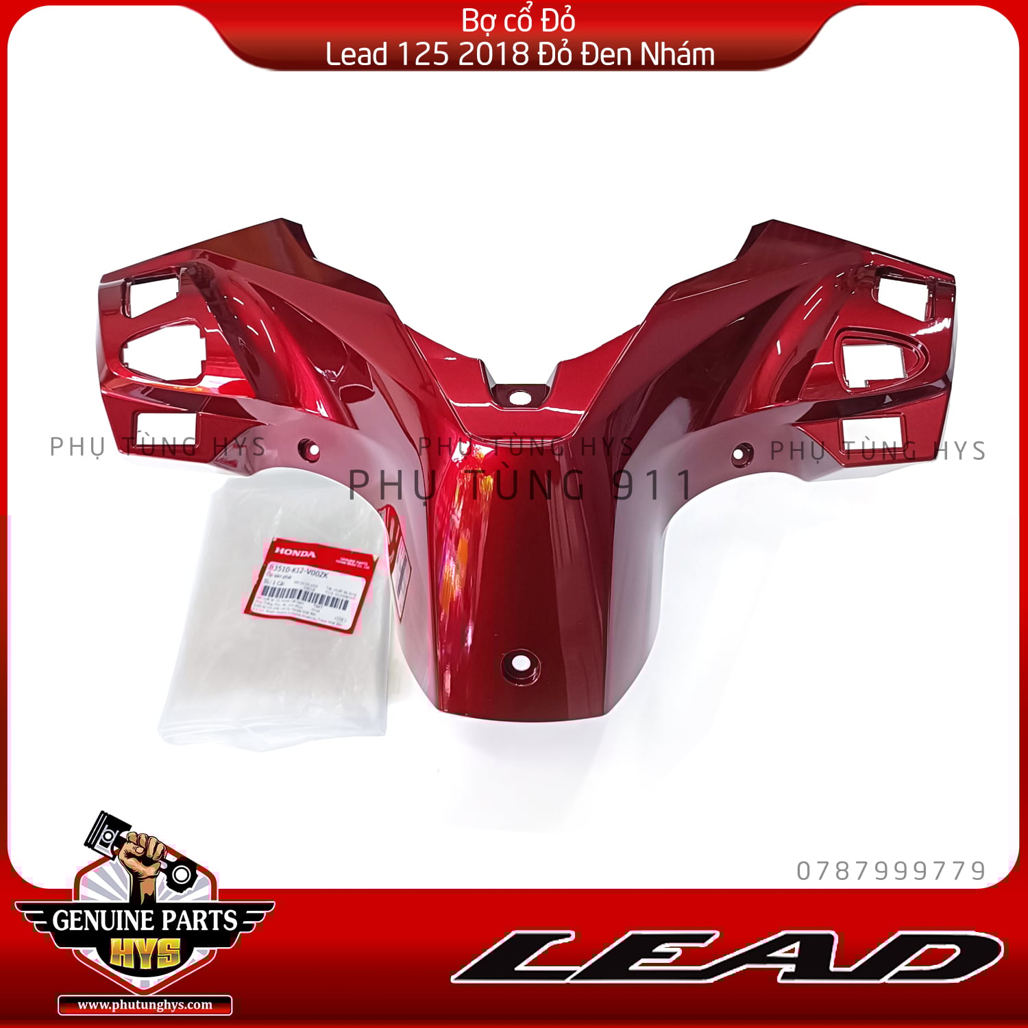 DÀN ÁO LEAD 125 2VAL ĐỎ ĐEN NHÁM KỈ NIỆM 10 NĂM (2018 - 2022) 16 MÓN