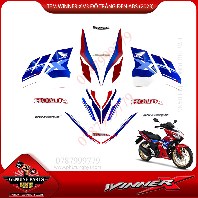 TEM WINNER X V3 ĐỎ TRẮNG ĐEN THỂ THAO 2023