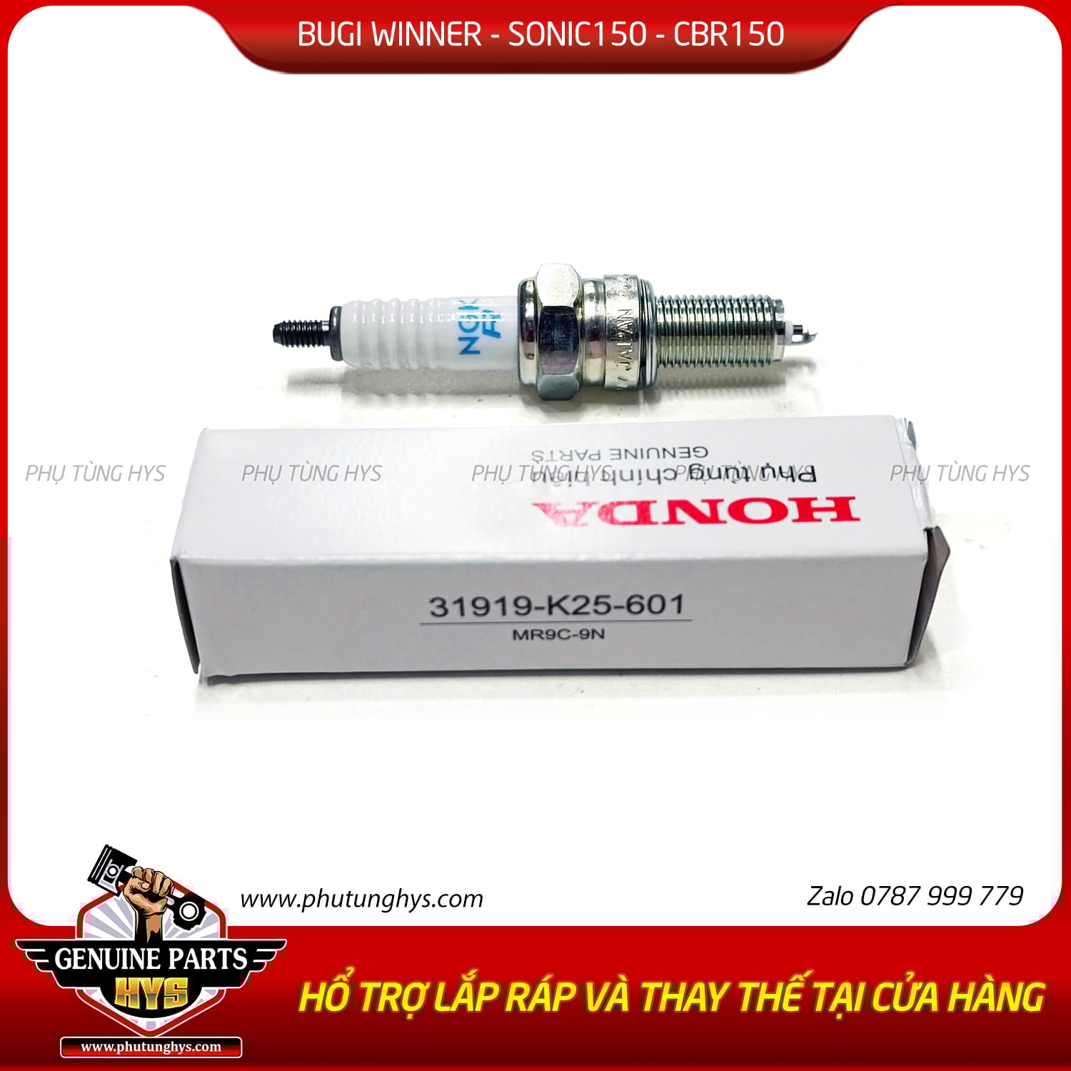 BUGI NGK SONIC CBR 150R WINNER GENIO SCOOPY (CHÂN DÀI)