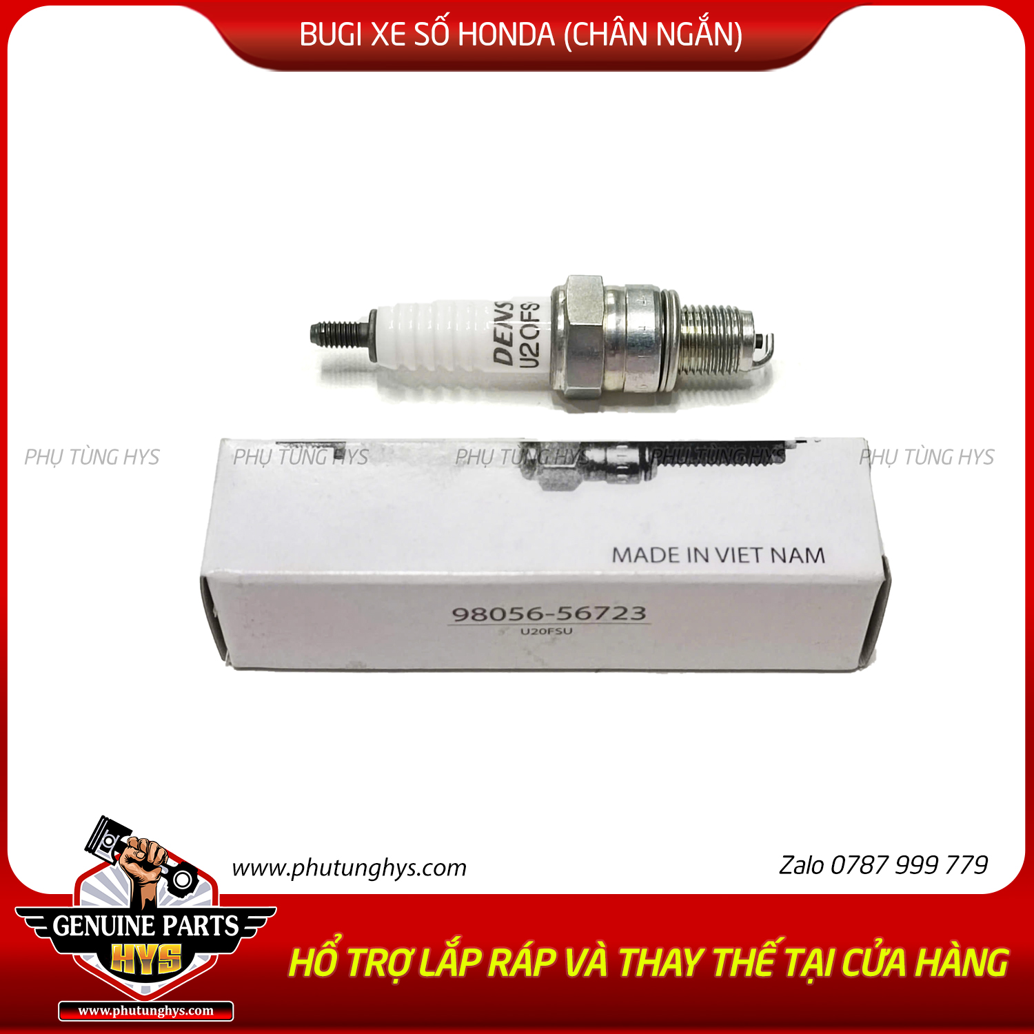 BUGI XE SỐ HONDA (CHÂN NGẮN)