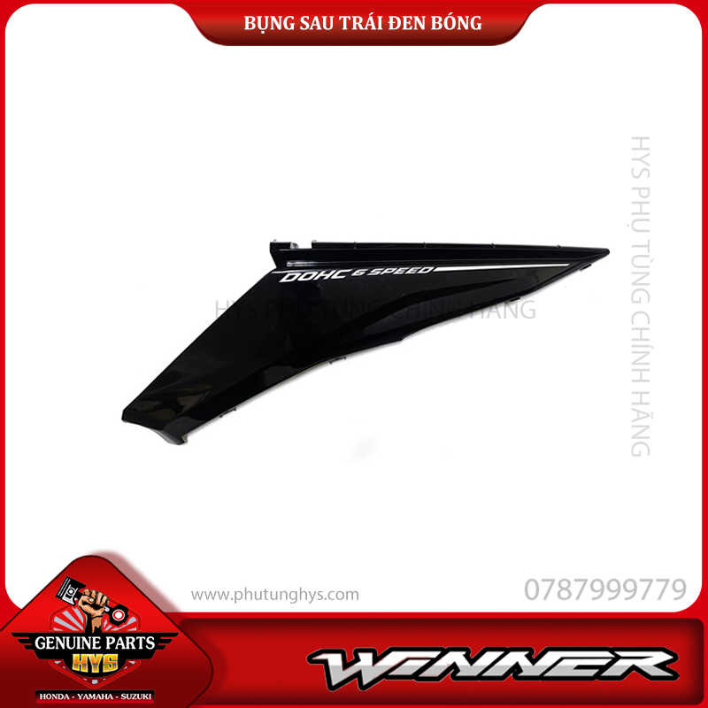 BỤNG SAU WINNER V1 TRÁI ĐEN BÓNG