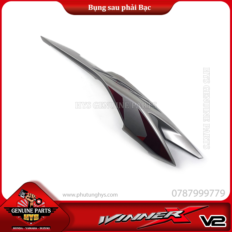 BỤNG SAU WINNER X V2 PHẢI BẠC (BẢN ĐỎ BẠC ĐEN 2019 ABS)
