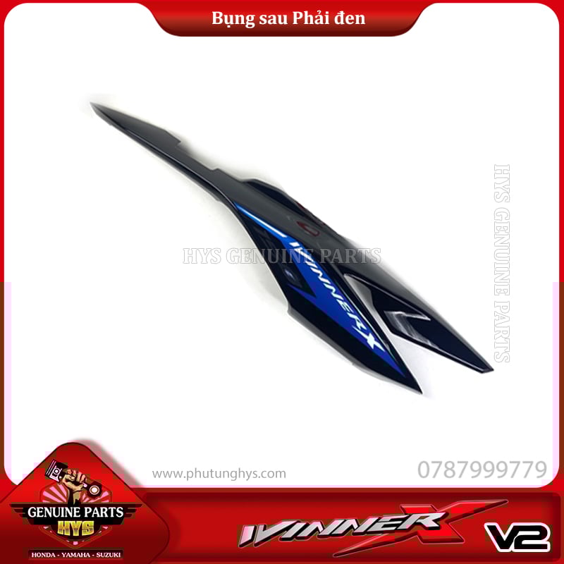 BỤNG SAU WINNER X V2 PHẢI ĐEN (BẢN ĐEN XANH 2020)