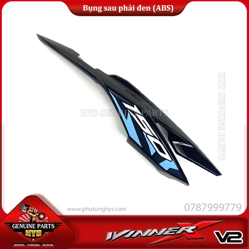 BỤNG SAU WINNER X V2 PHẢI ĐEN (BẢN XANH ĐEN BẠC 2020 ABS)