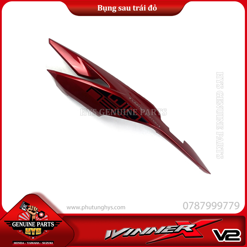 BỤNG SAU WINNER X V2 TRÁI ĐỎ (BẢN ĐEN ĐỎ XÁM 2021)