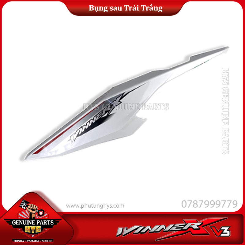 BỤNG SAU WINNER X V3 TRÁI TRẮNG (BẢN TRẮNG ĐEN 2022)