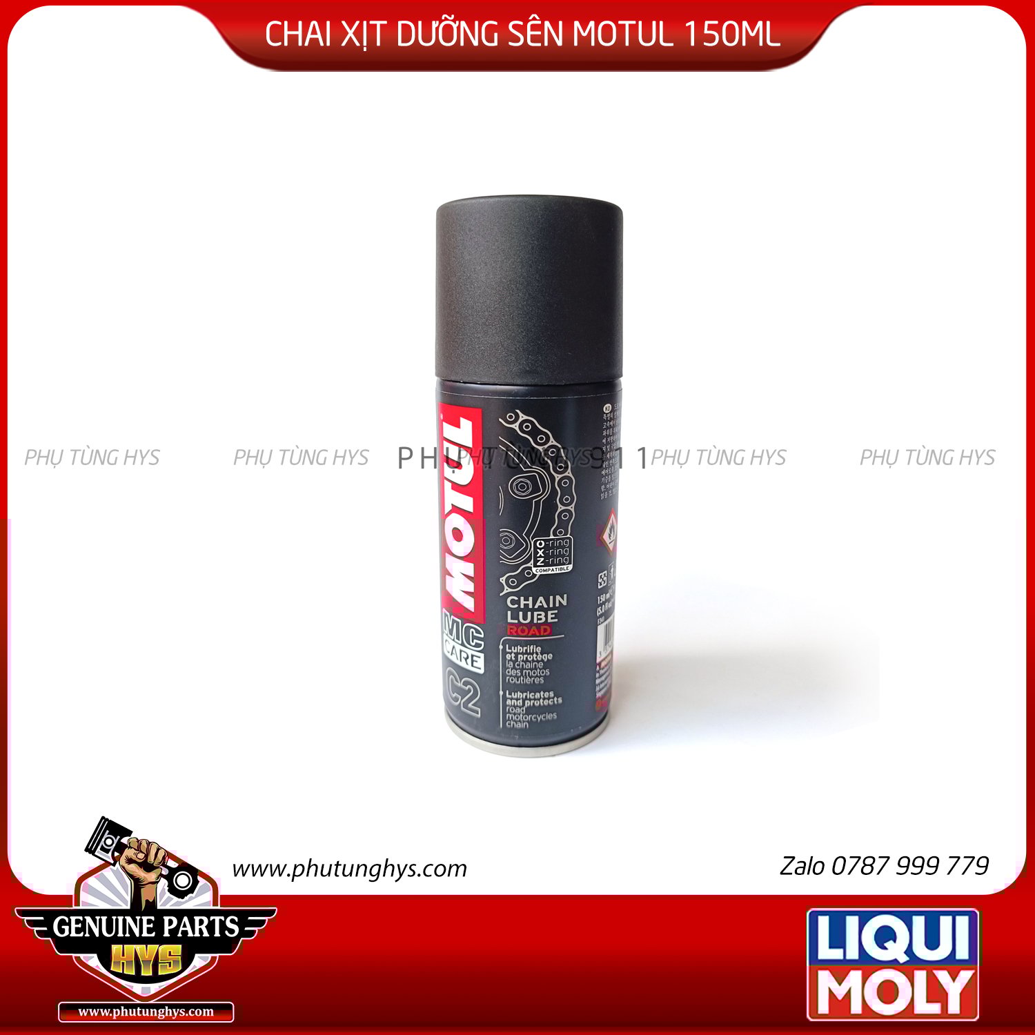 CHAI XỊT DƯỠNG SÊN MOTUL CARE C2 150ML