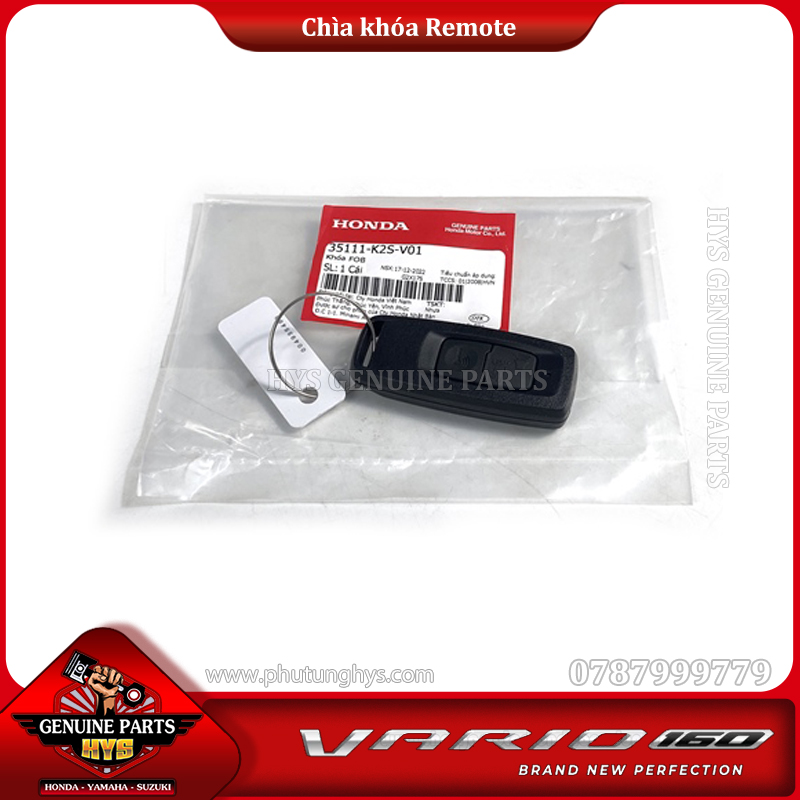 CHÌA KHÓA REMOTE SMARTKEY VARIO 160 CLICK 160 K2S