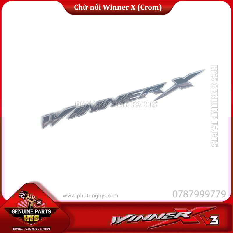 CHỮ NỔI WINNER X V3 (CROM)