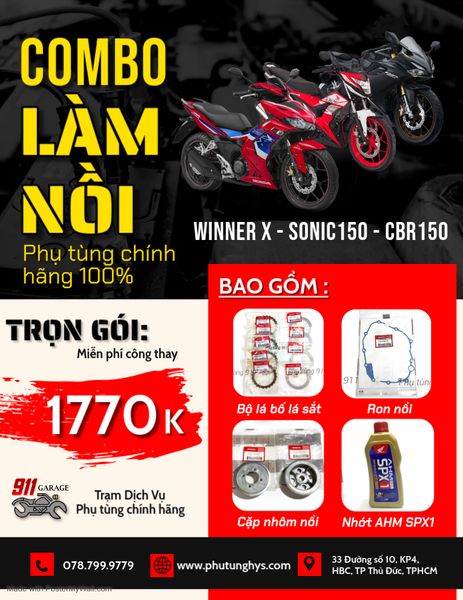 LÀM NỒI WINNER SONIC CBR
